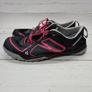 Vasque Lotic Womens 8 Black Pink Hiking Water Outdoor‎ Shoes Vibram Soles 7053
